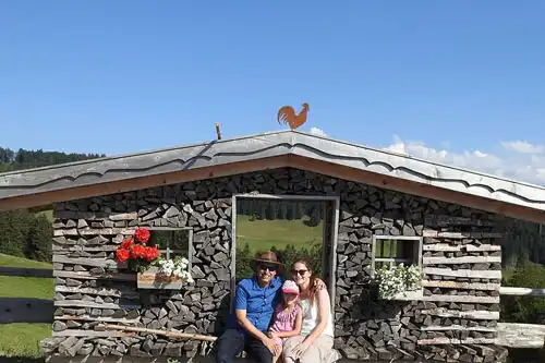 Pause auf einer Touren rund um unser Haus
